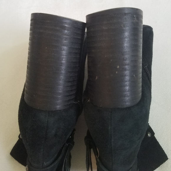 BP Nordstrom ankle boots booties black studs 8.5 - Picture 7 of 10